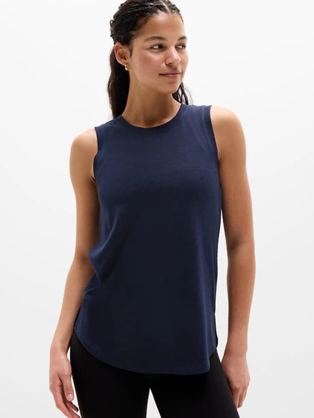 Athleta Women’s Breezy Tank Navy Blue Size S